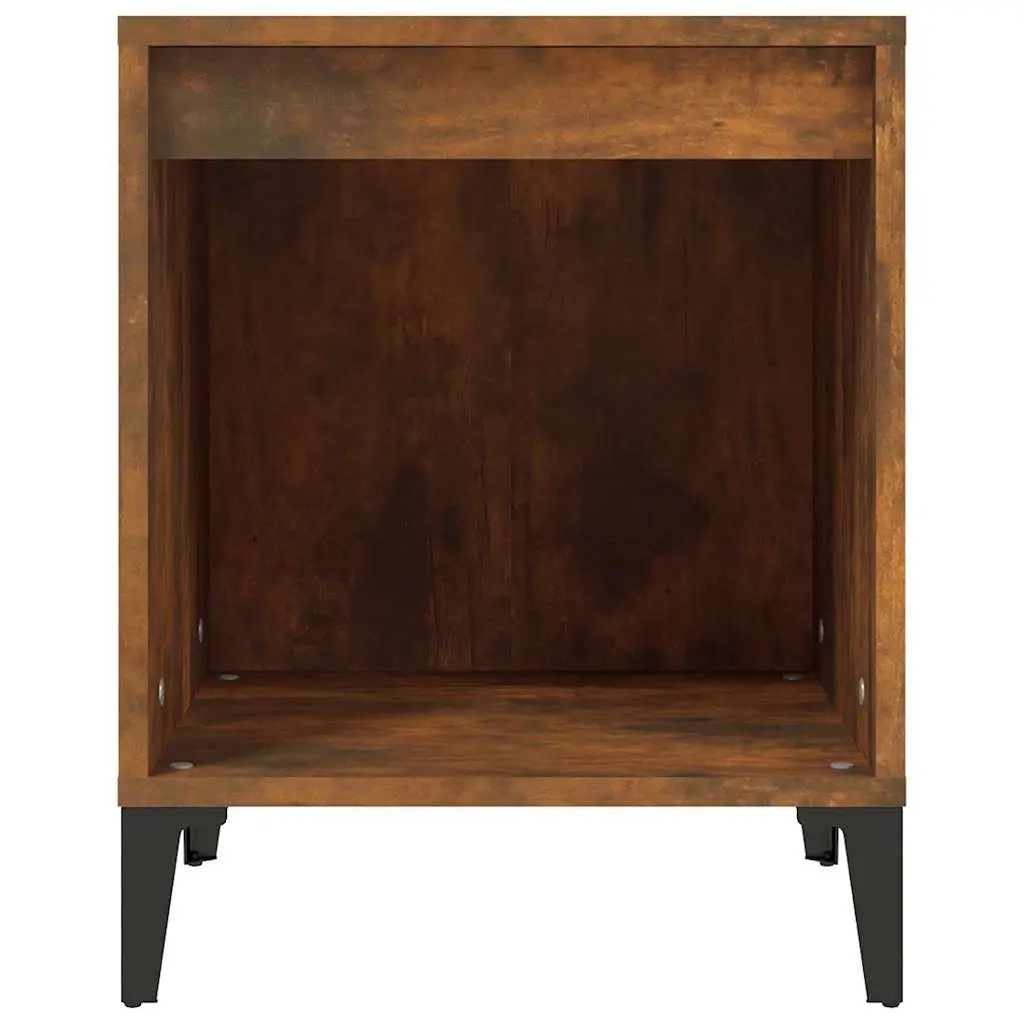 Bedside Cabinet Brown Side Table Bedroom Nightstand Storage Furniture 40x35x50cm