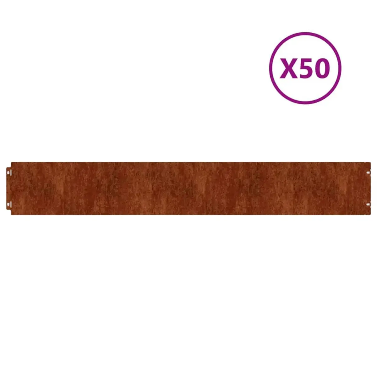 Lawn Edging Flexible Corten Steel Borders 15x103 cm 10 Piece