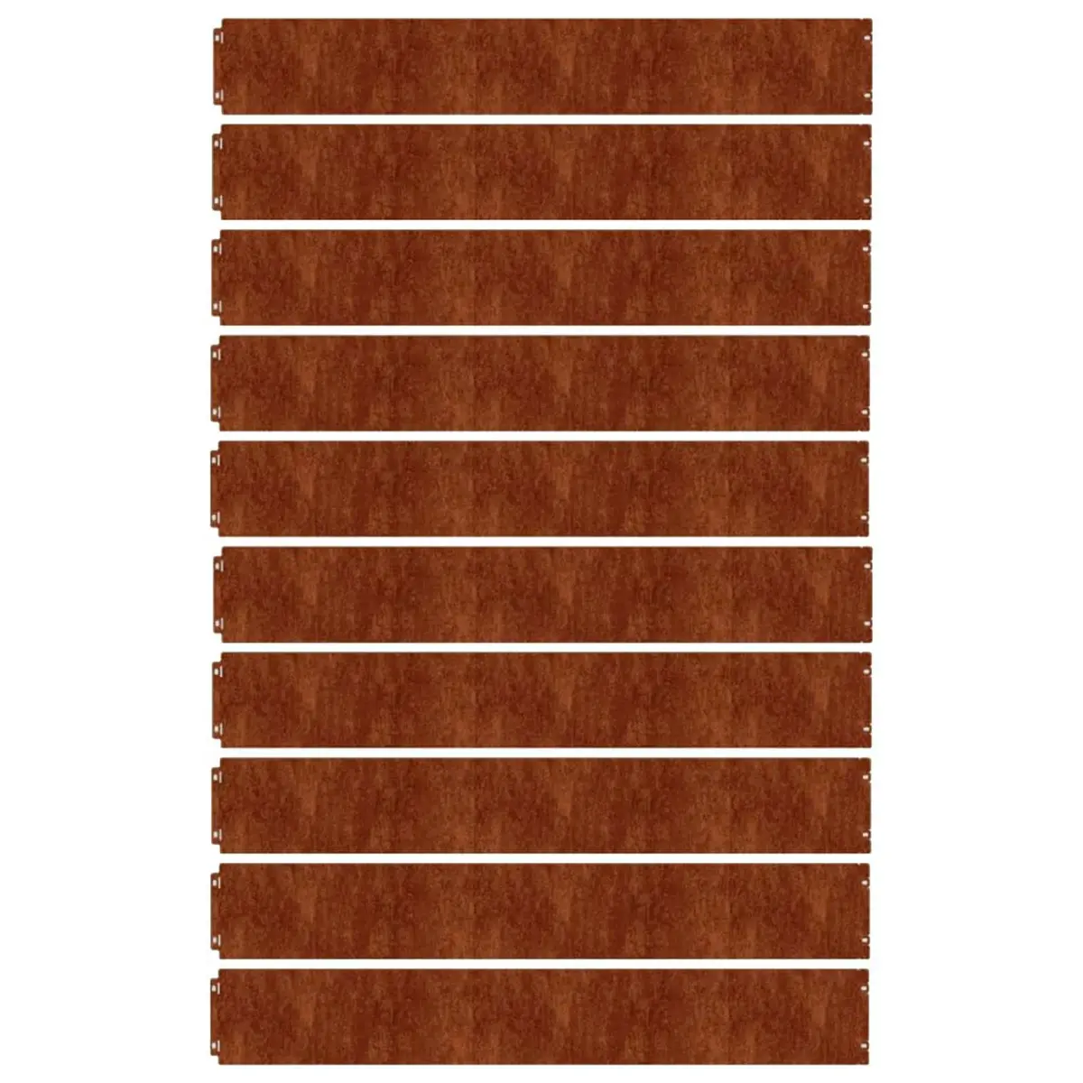 Lawn Edging Flexible Corten Steel Borders 15x103 cm 10 Piece