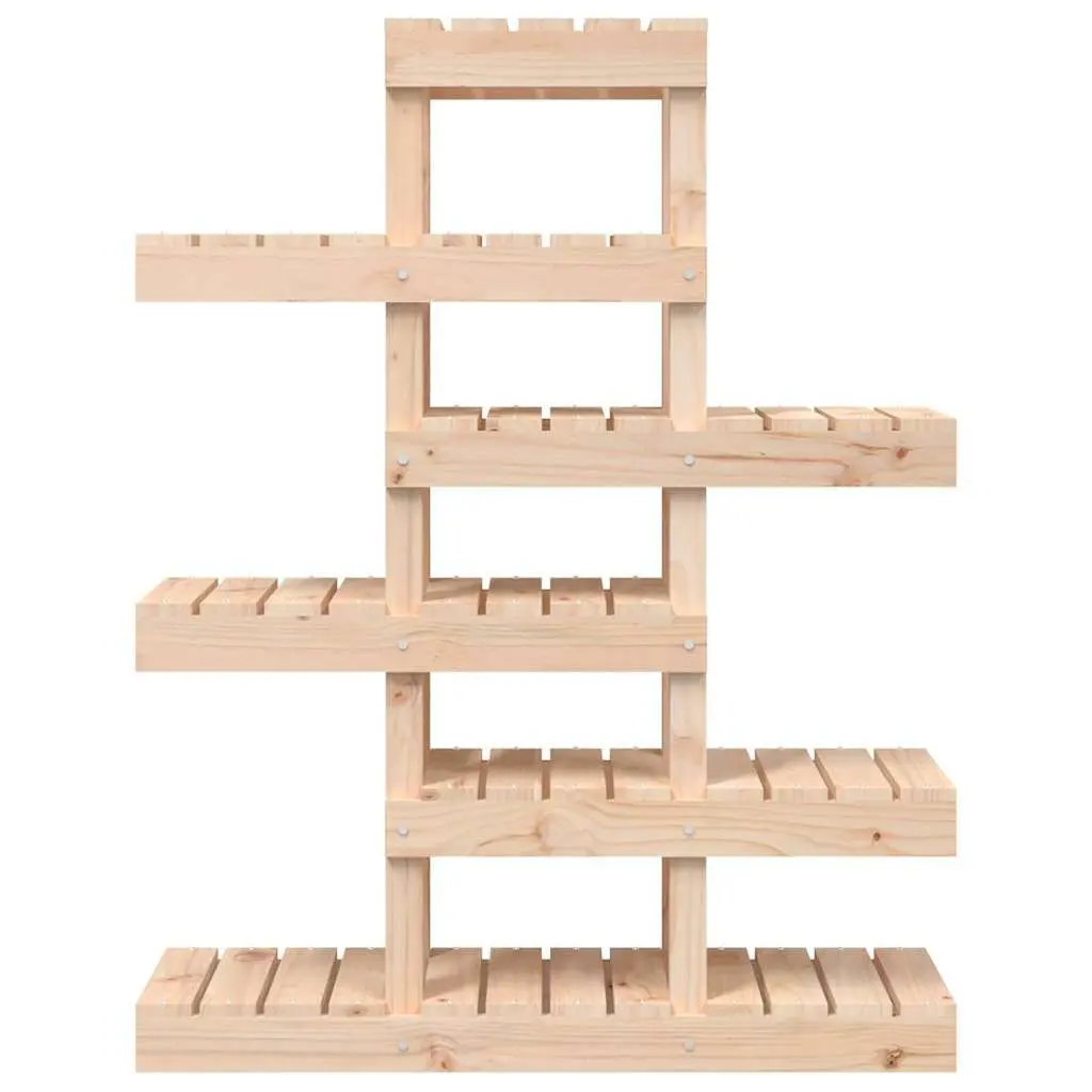 Plant Stand Wooden Flower Display Shelf 85x25x109.5cm