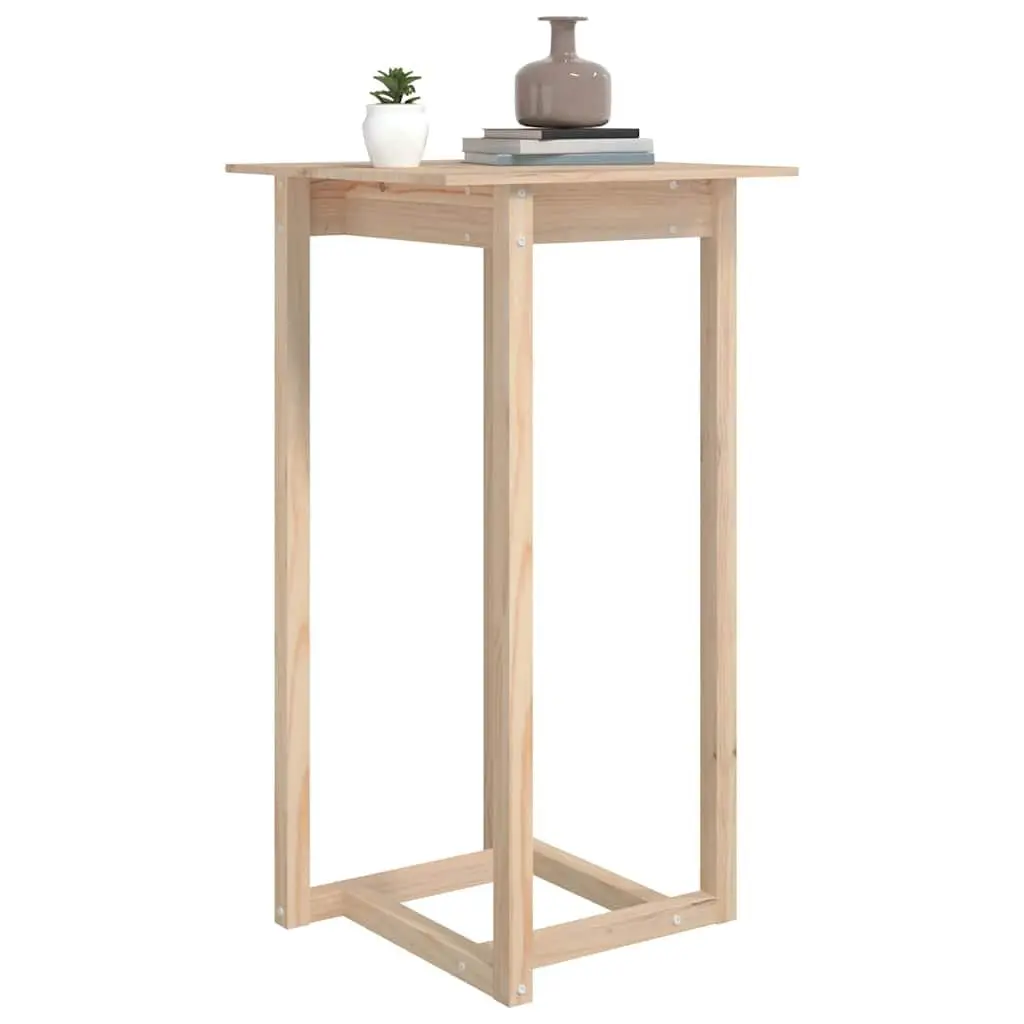 Bar Table 60x60x110 cm in Solid Pine Wood