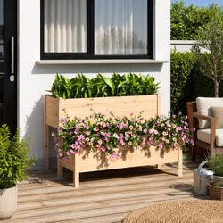 Your New Favorite 2-Tier Wooden Planter Box