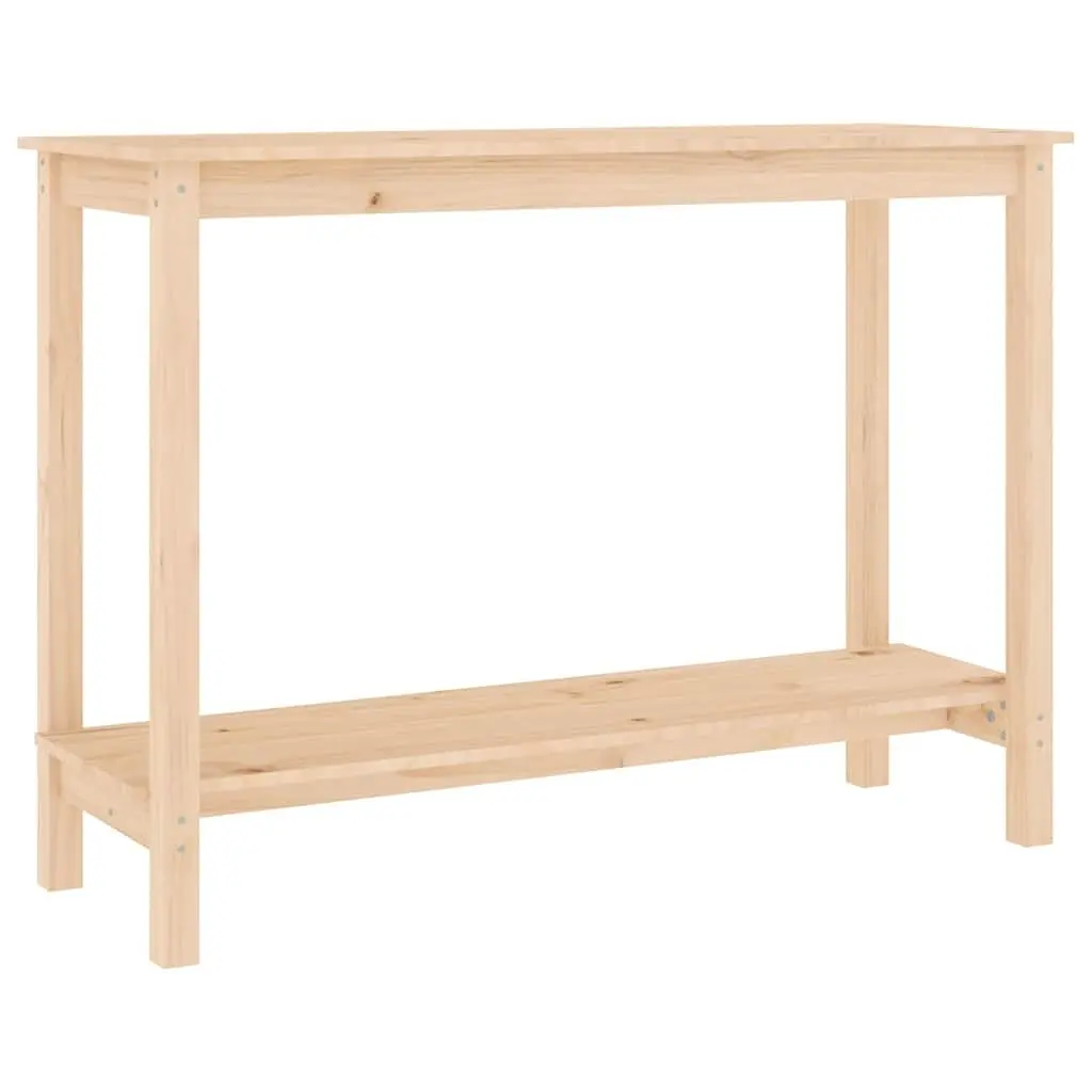 Console Table 110x40x80 cm Solid Pine Wood Accent End Table Brown Modern