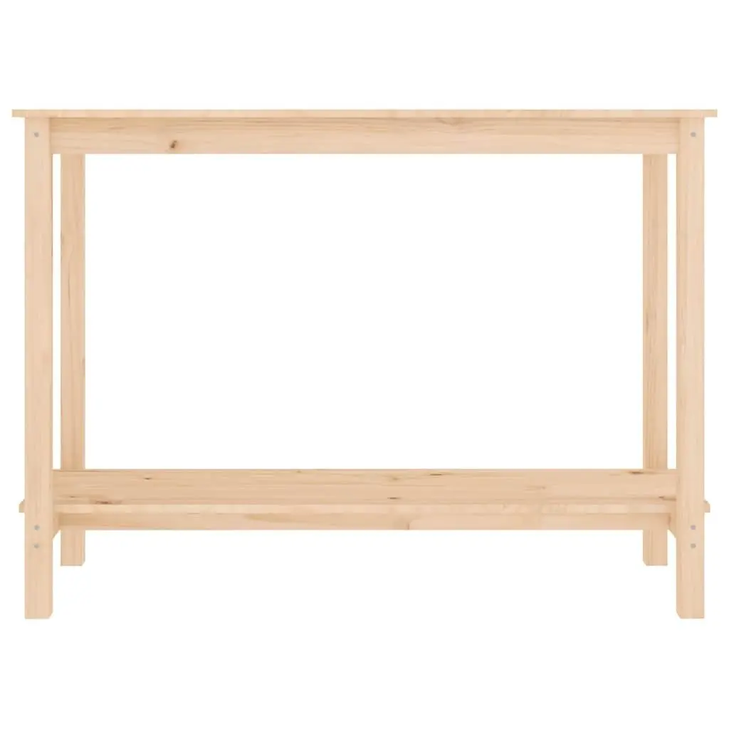 Console Table 110x40x80 cm Solid Pine Wood Accent End Table Brown Modern