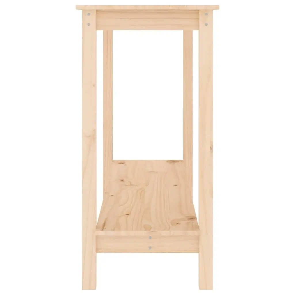 Console Table 110x40x80 cm Solid Pine Wood Accent End Table Brown Modern