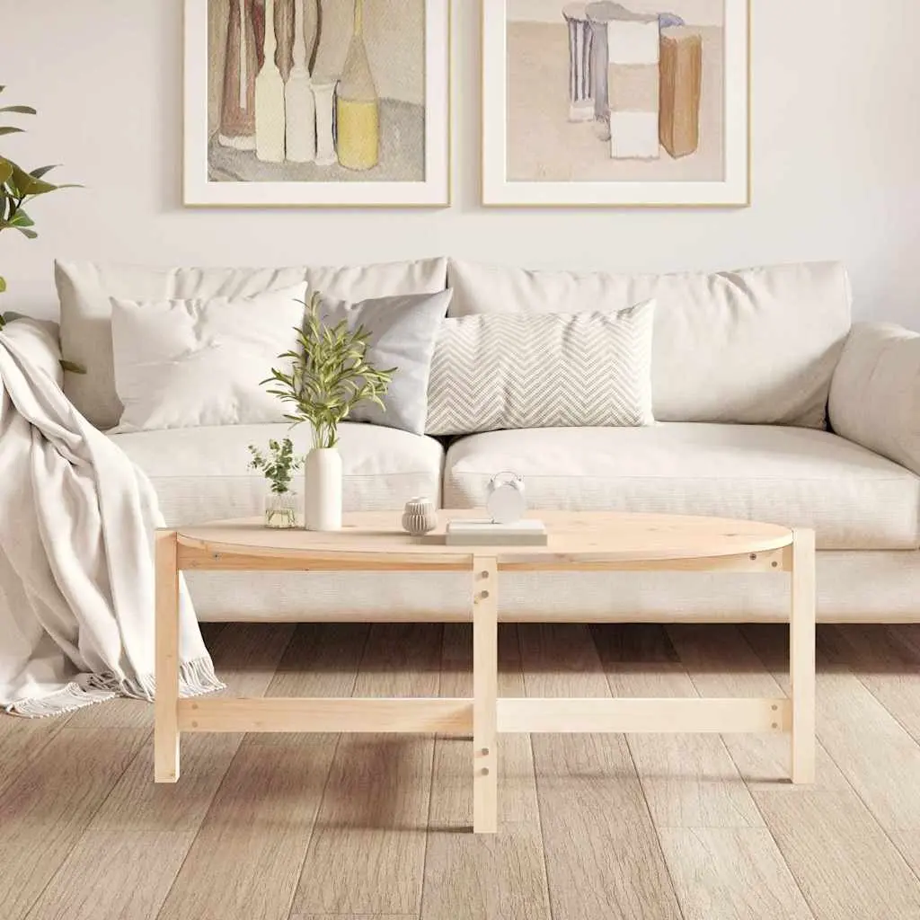 Solid Pine Wood Coffee Table