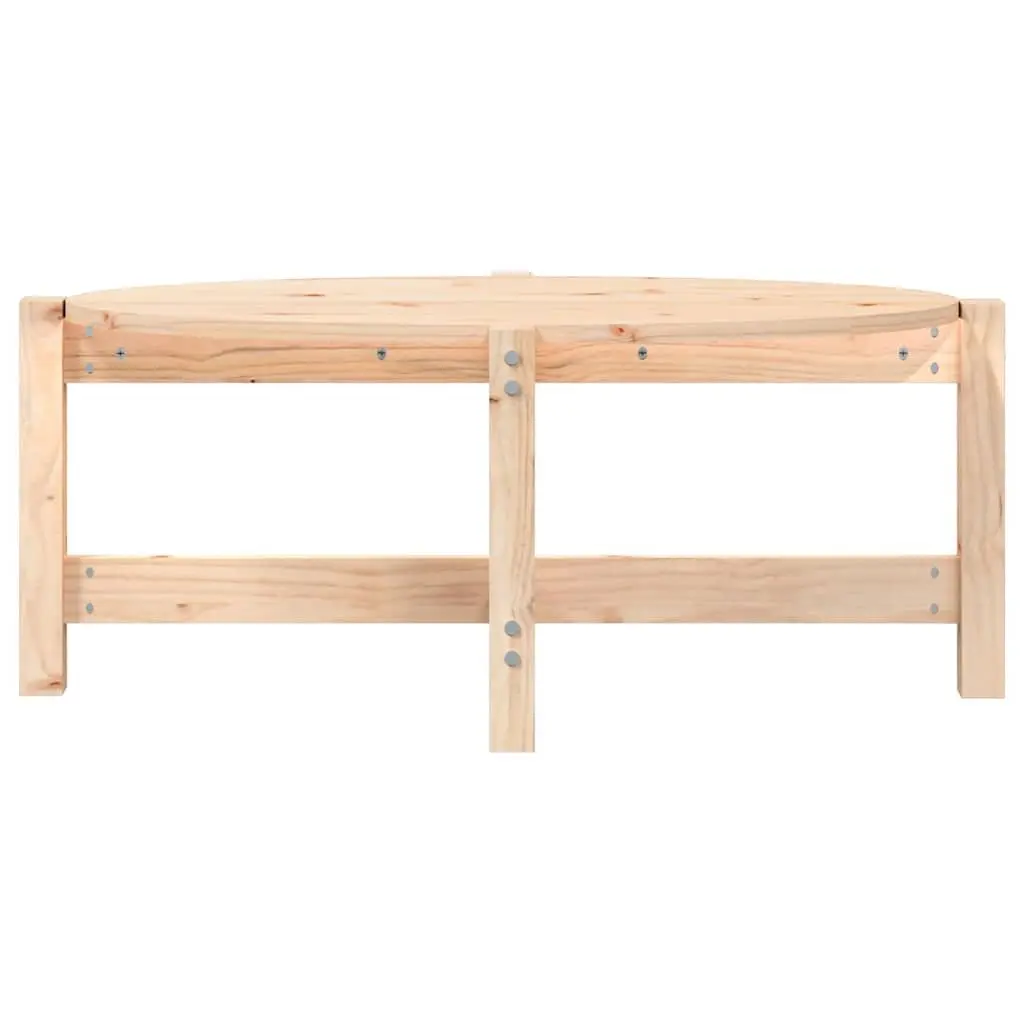 Solid Wood Coffee Table Rustic Pine 87x48x35 cm Brown