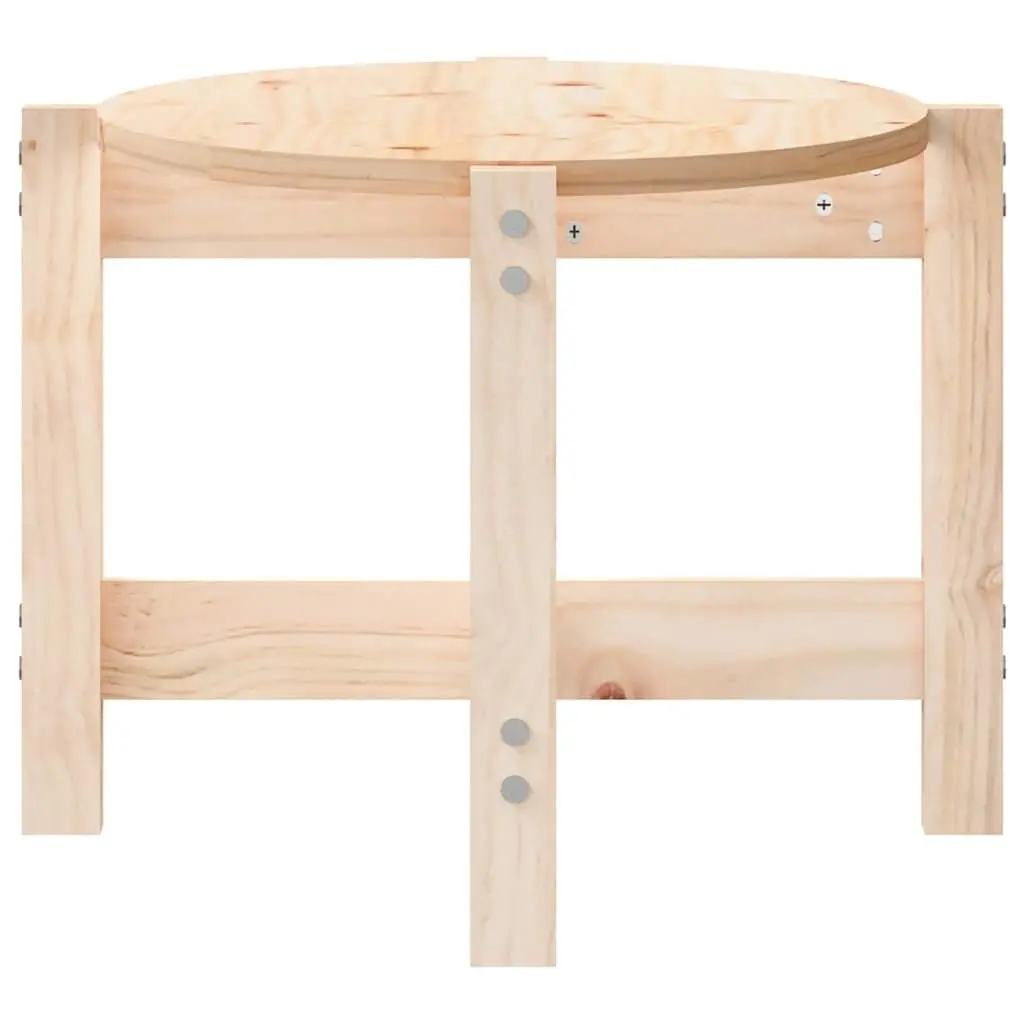 Solid Wood Coffee Table Rustic Pine 87x48x35 cm Brown
