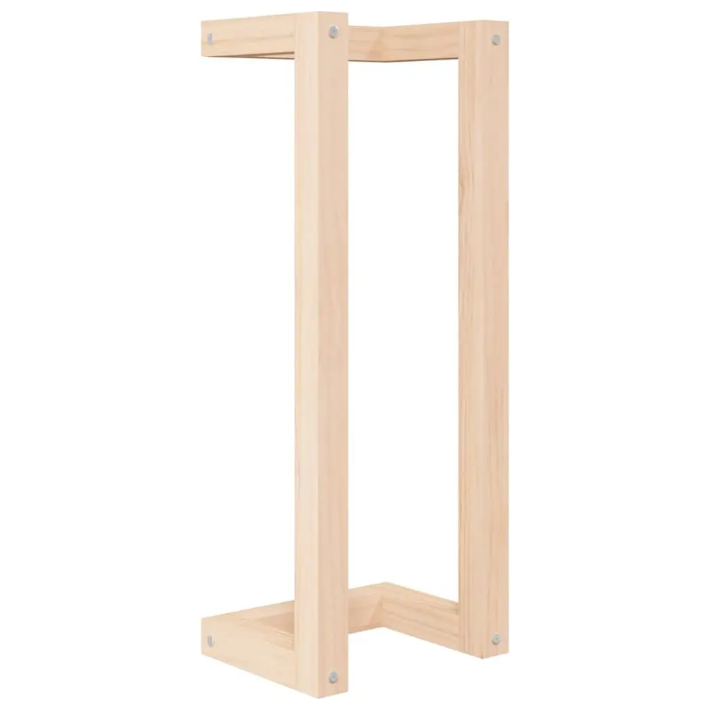Towel Rack Wall Mounted Solid Pine Wood 23x18x60 cm Bathroom Storage Shelf