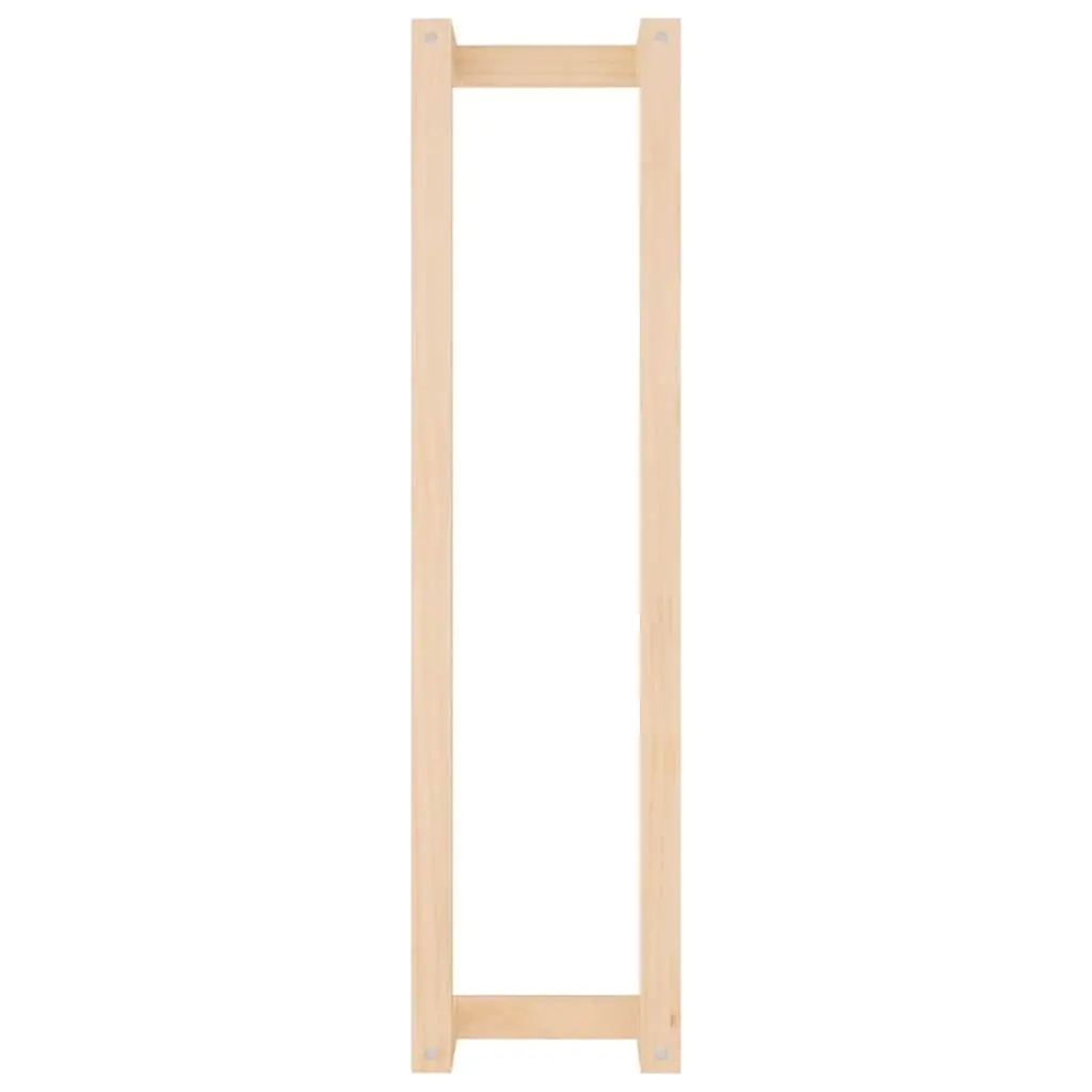 Towel Rack Wall-Mounted Solid Pine Wood Brown 23x18x90cm