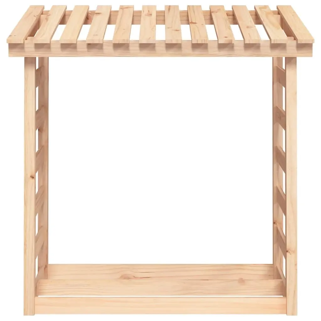 Firewood Rack Solid Pine Wood Log Storage 108x64.5x110cm Natural Holder