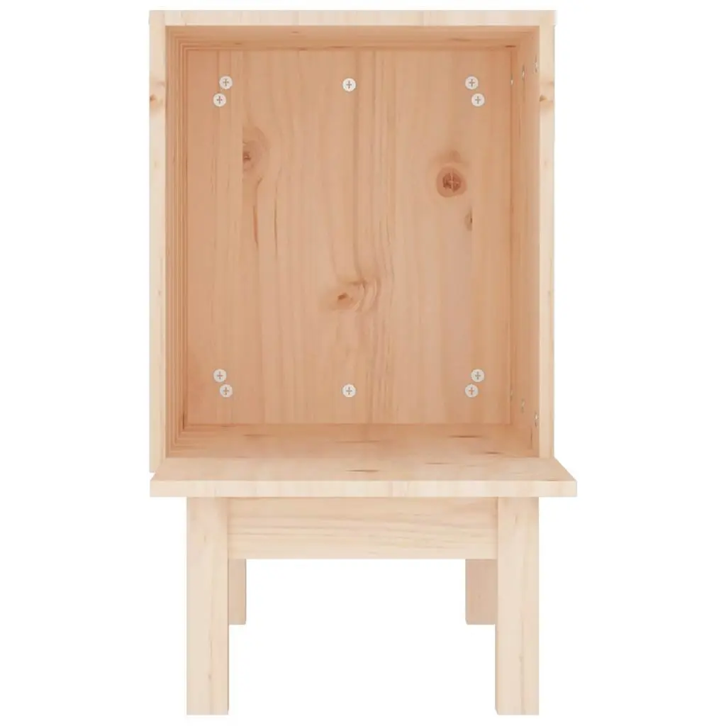 Cat House Solid Pine Wood Shelter 60x36x60 cm
