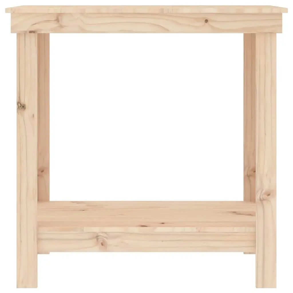 Work Bench 80x50x80 cm Solid Wood Pine Storage Table Garage Workshop