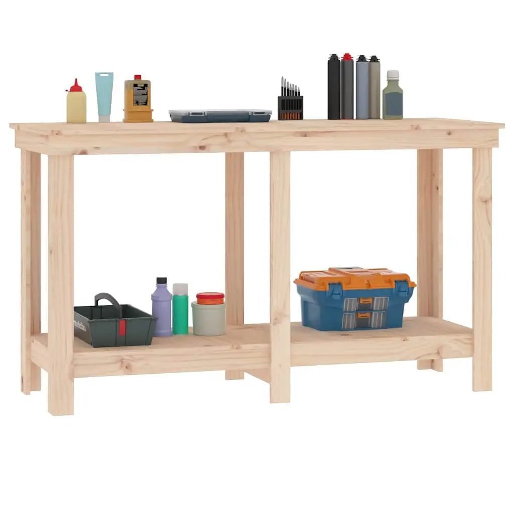 Solid Wood Pine Work Bench for DIY Projects
