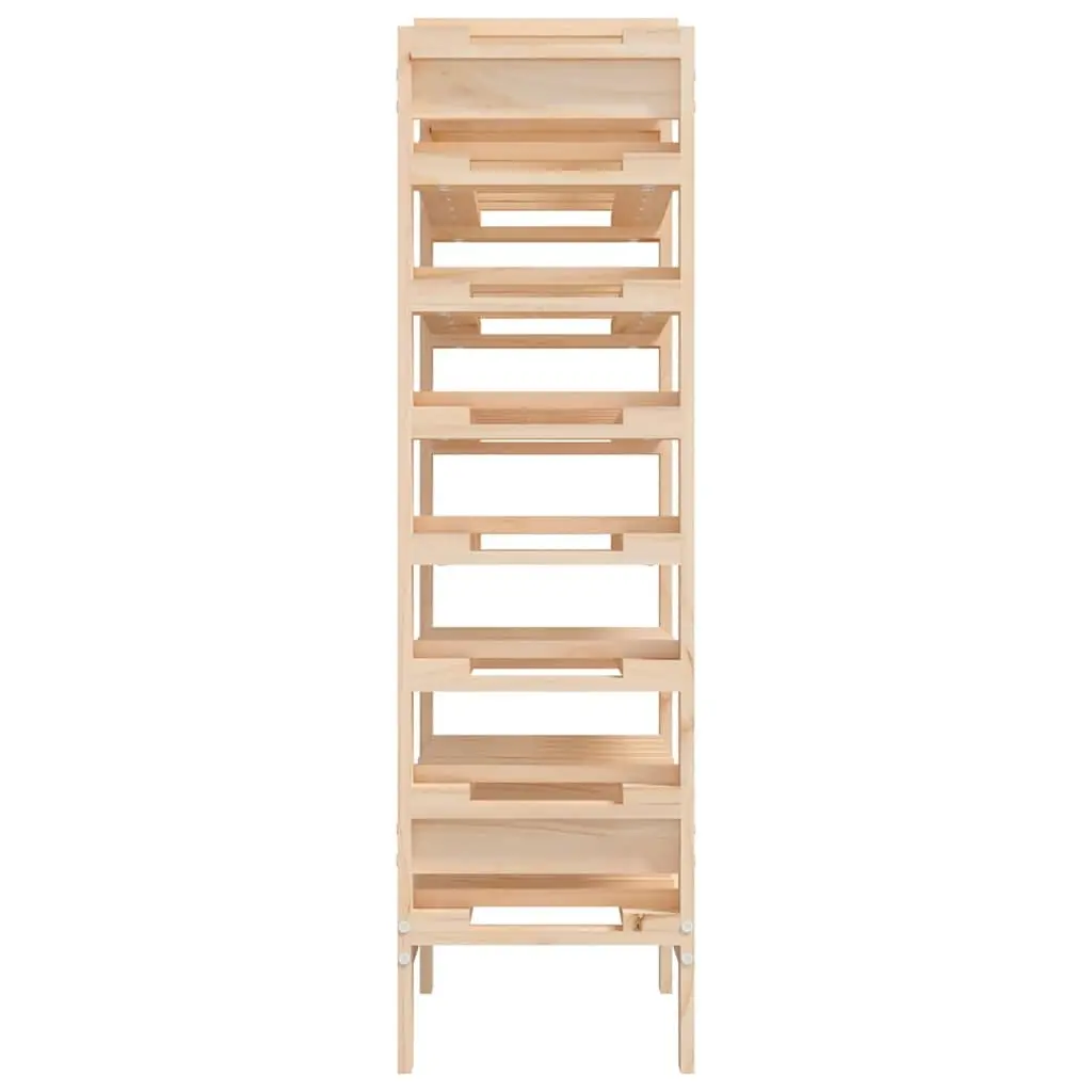 Wooden Wine Rack Solid Pine 61.5x30x107.5 cm Brown