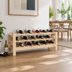 Store Your Wine Safely with This Solid Pine Wine Rack