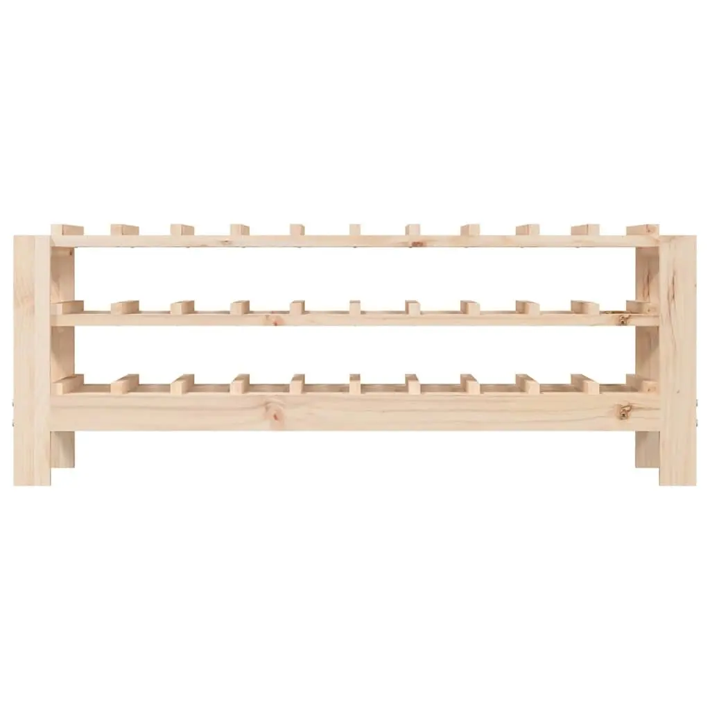 Solid Wood Wine Rack 109.5x30x42 cm Storage Cabinet Brown Pine Furniture