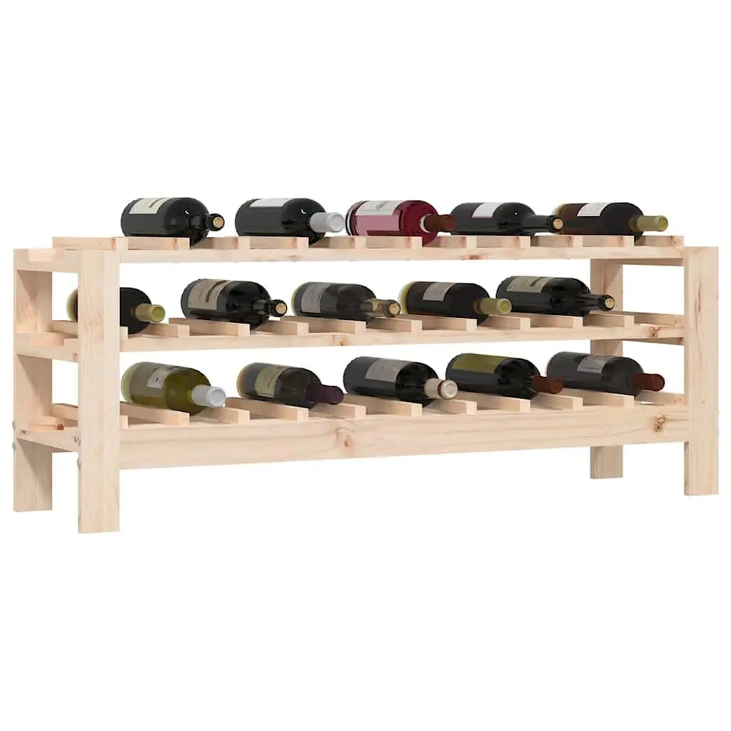 Solid Wood Wine Rack 109.5x30x42 cm Storage Cabinet Brown Pine Furniture