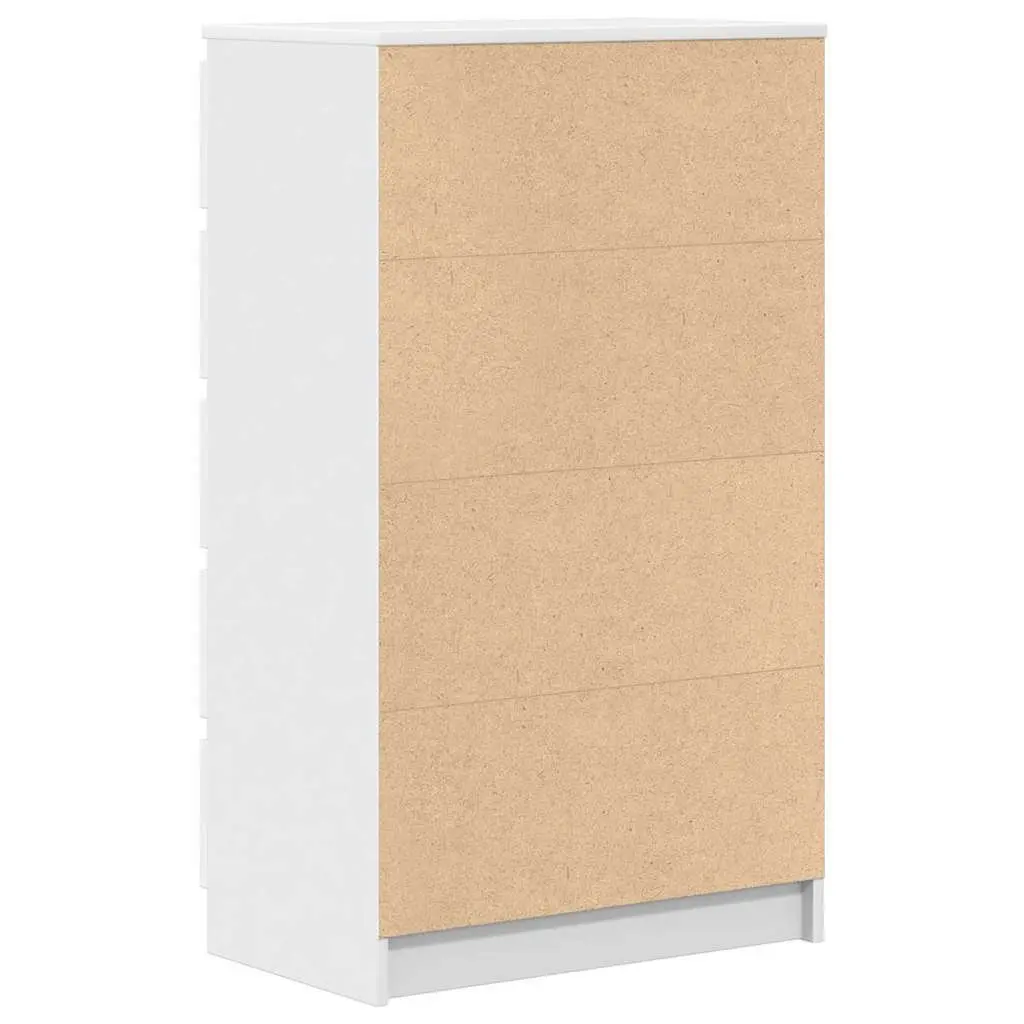 Drawer Cabinet White 60x36x103 cm 5 Drawers Engineered Wood