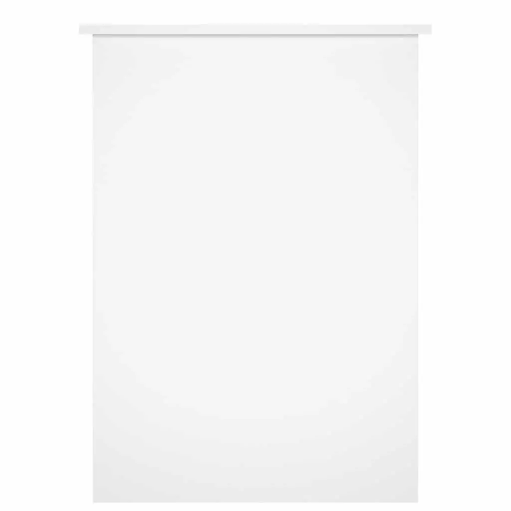 White Office Desk 100x55x75cm Computer Workstation with Storage Shelves