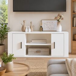 Your Perfect TV Cabinet - White with Storage Solutions