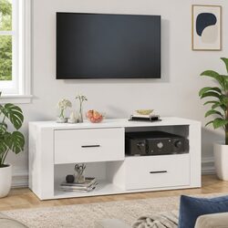 Your Friendly White TV Cabinet with Storage Options