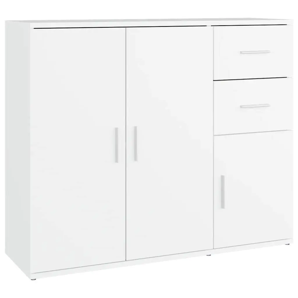 White Sideboard 91x29.5x75 cm for Easy Organization