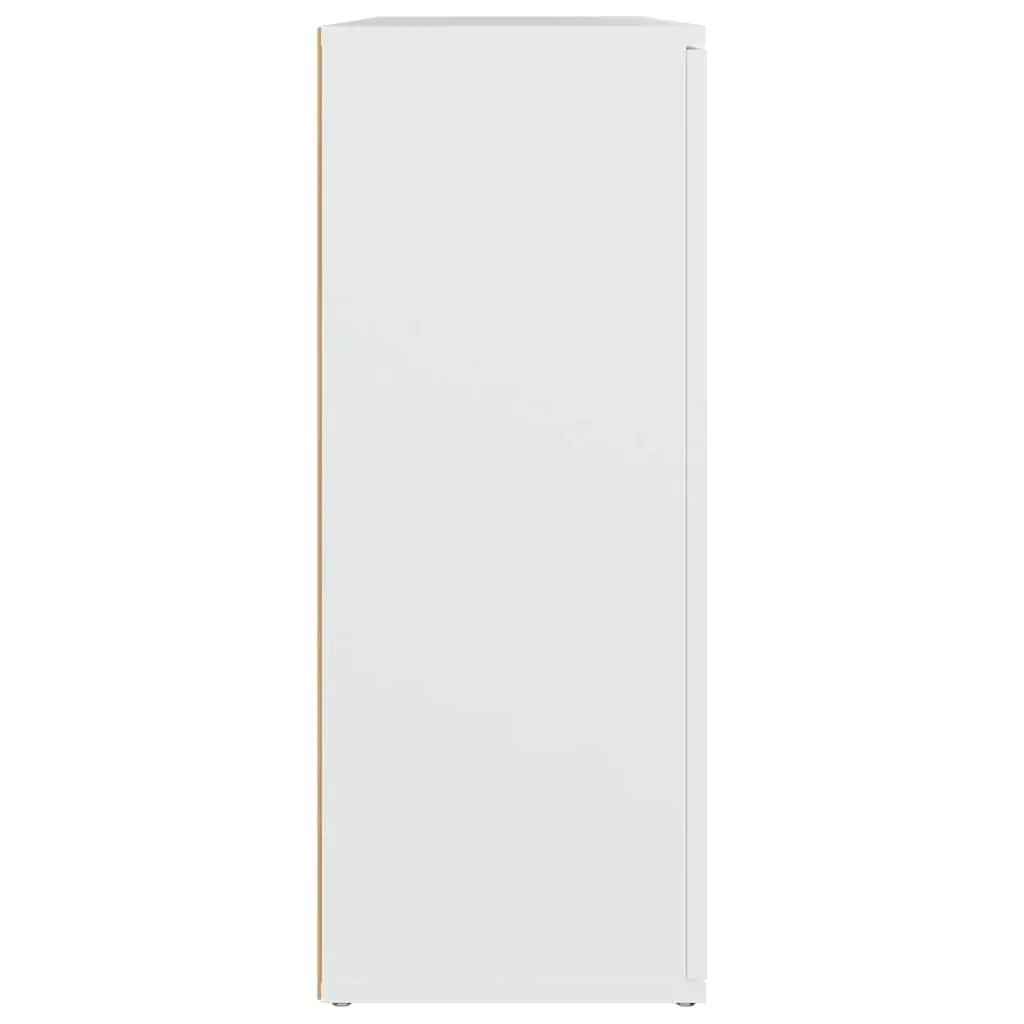 White Sideboard 91x29.5x75 cm for Easy Organization