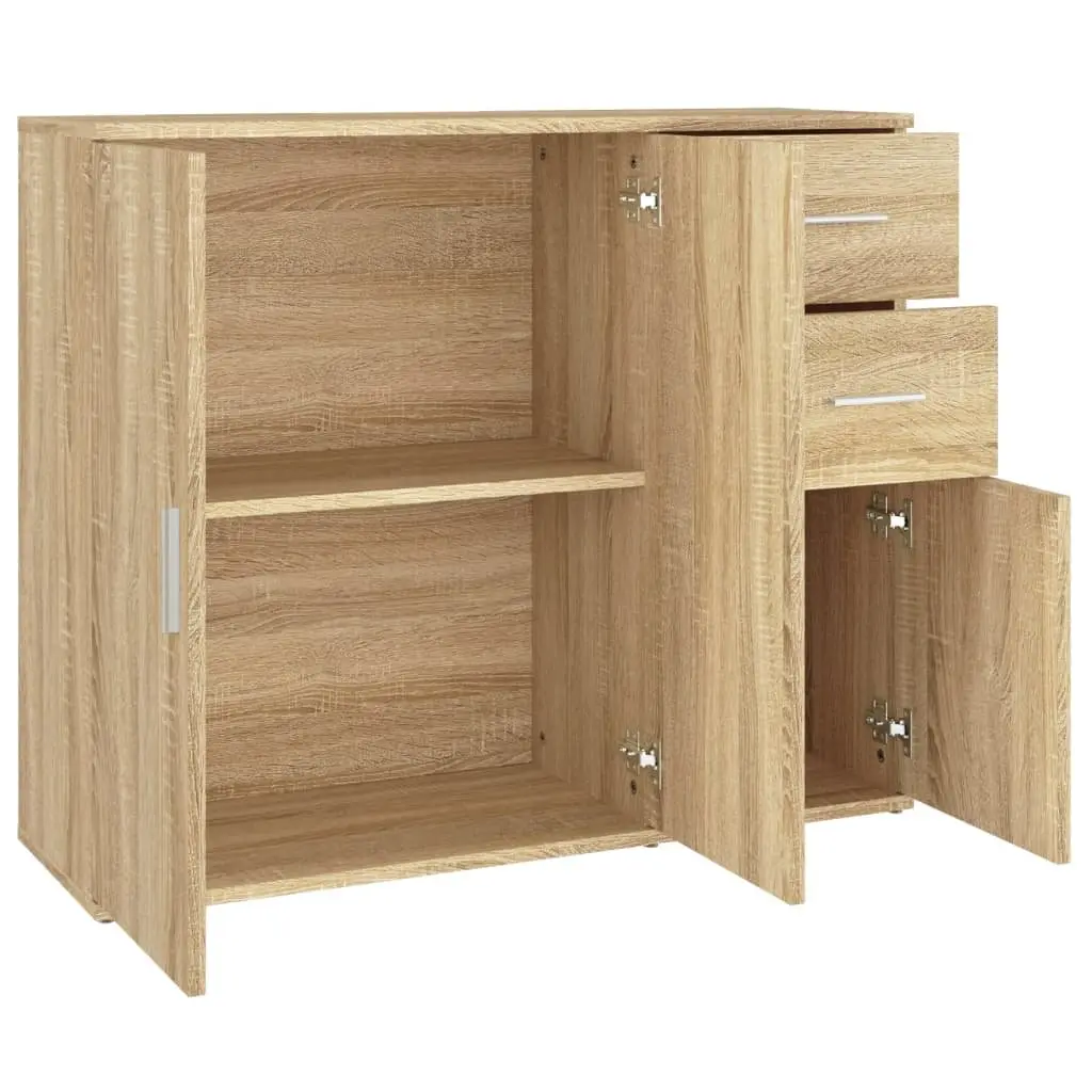 Brown Sideboard with Storage and Style 91x29.5x75cm