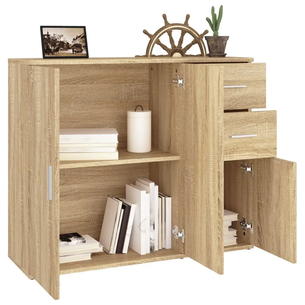 Brown Sideboard with Storage and Style 91x29.5x75cm