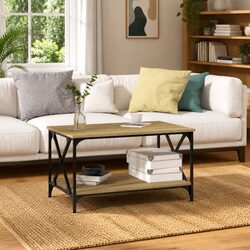 Your New Coffee Table with Open Shelf for Easy Organization