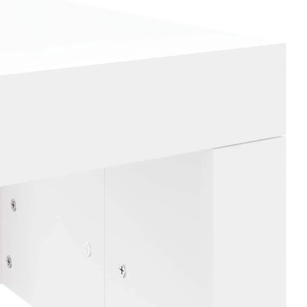 White Coffee Table 102x50x36 cm