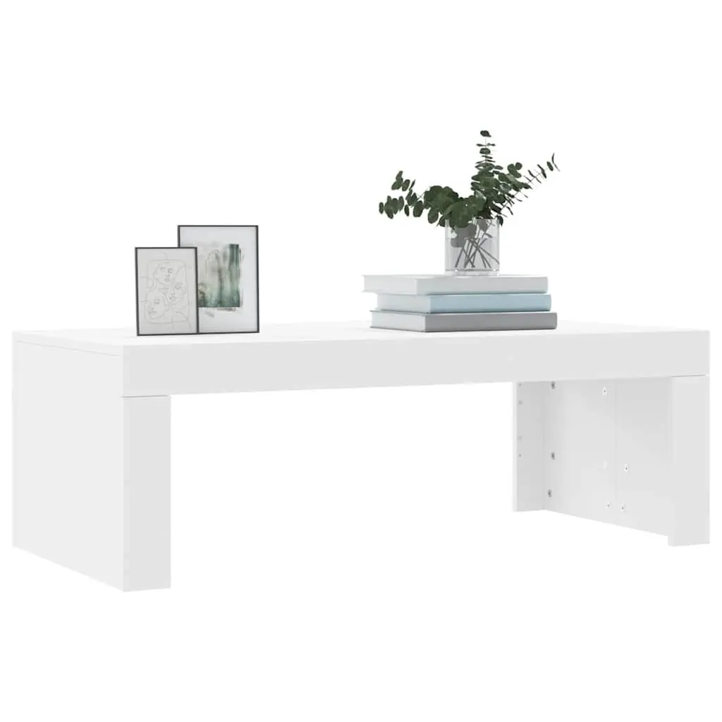 White Coffee Table 102x50x36 cm
