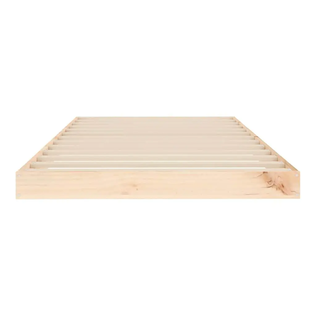 Solid Wood Pine Bed Frame 90x190 cm