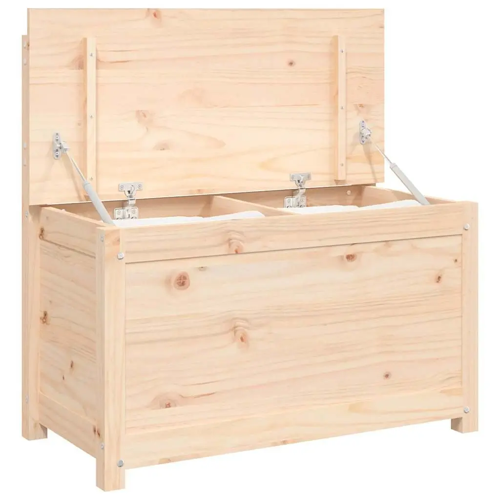 Wooden Storage Bench with Backrest Brown Solid Pine Wood 80 x 41 x 77 cm