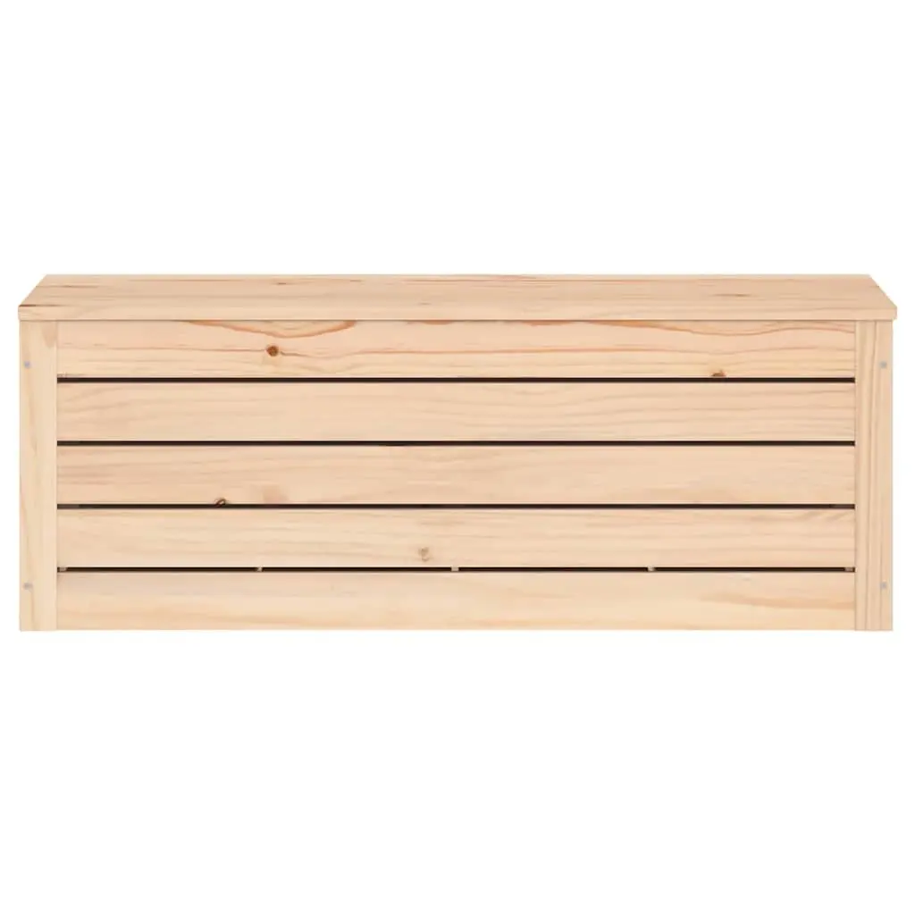 Solid Wood Storage Box 89x36.5x33 cm Pine Furniture with Lid Home Organization