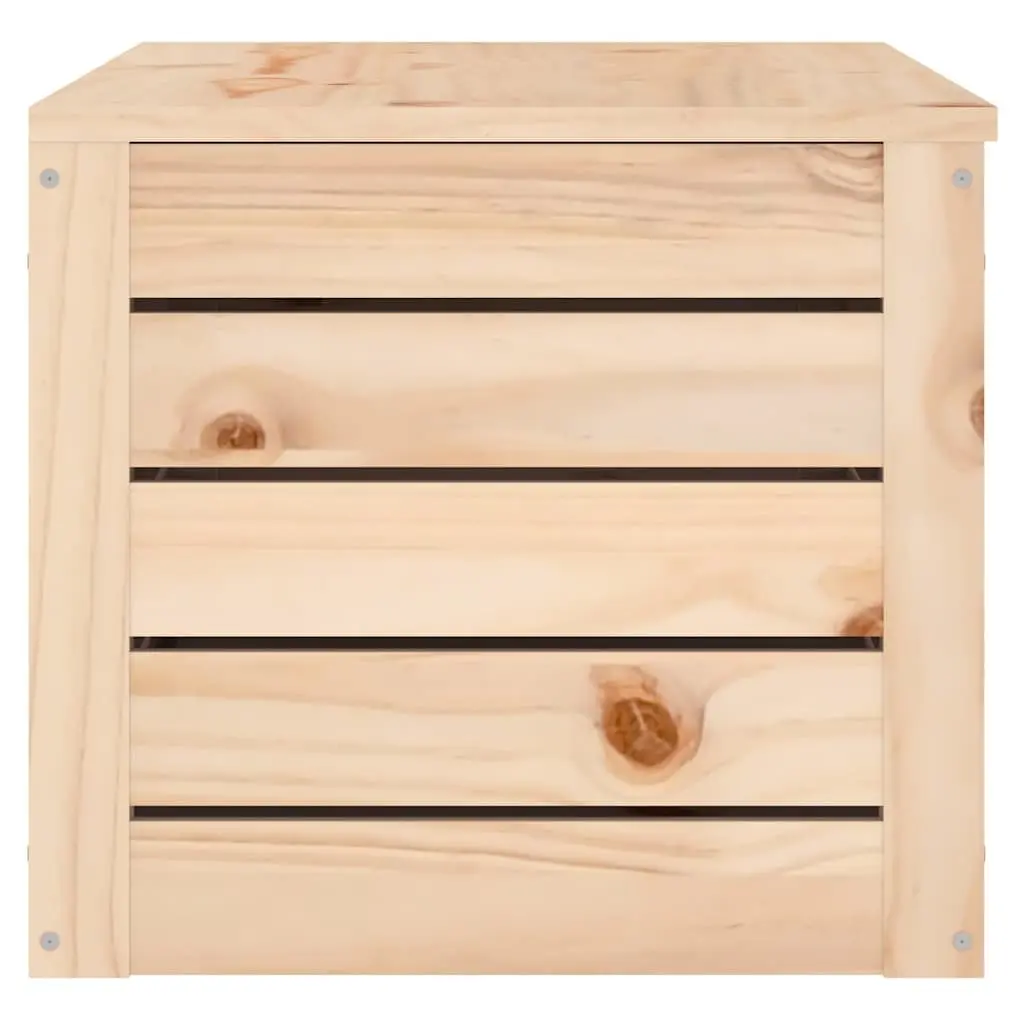 Solid Wood Storage Box 89x36.5x33 cm Pine Furniture with Lid Home Organization