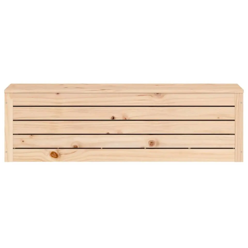 Storage Box Solid Pine Wood Chest Trunk Organiser Brown 109 x 36.5 x 33 cm