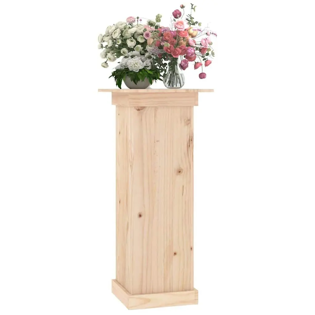 Flower Stand 40x40x90 cm Solid Pine Wood Display Plant Pot Holder Garden Decor