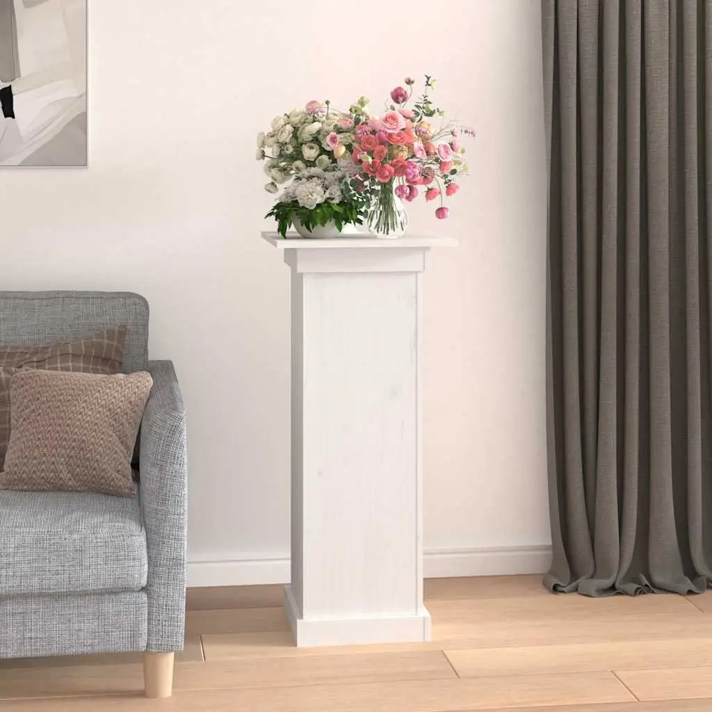 White Flower Stand 40x40x90cm