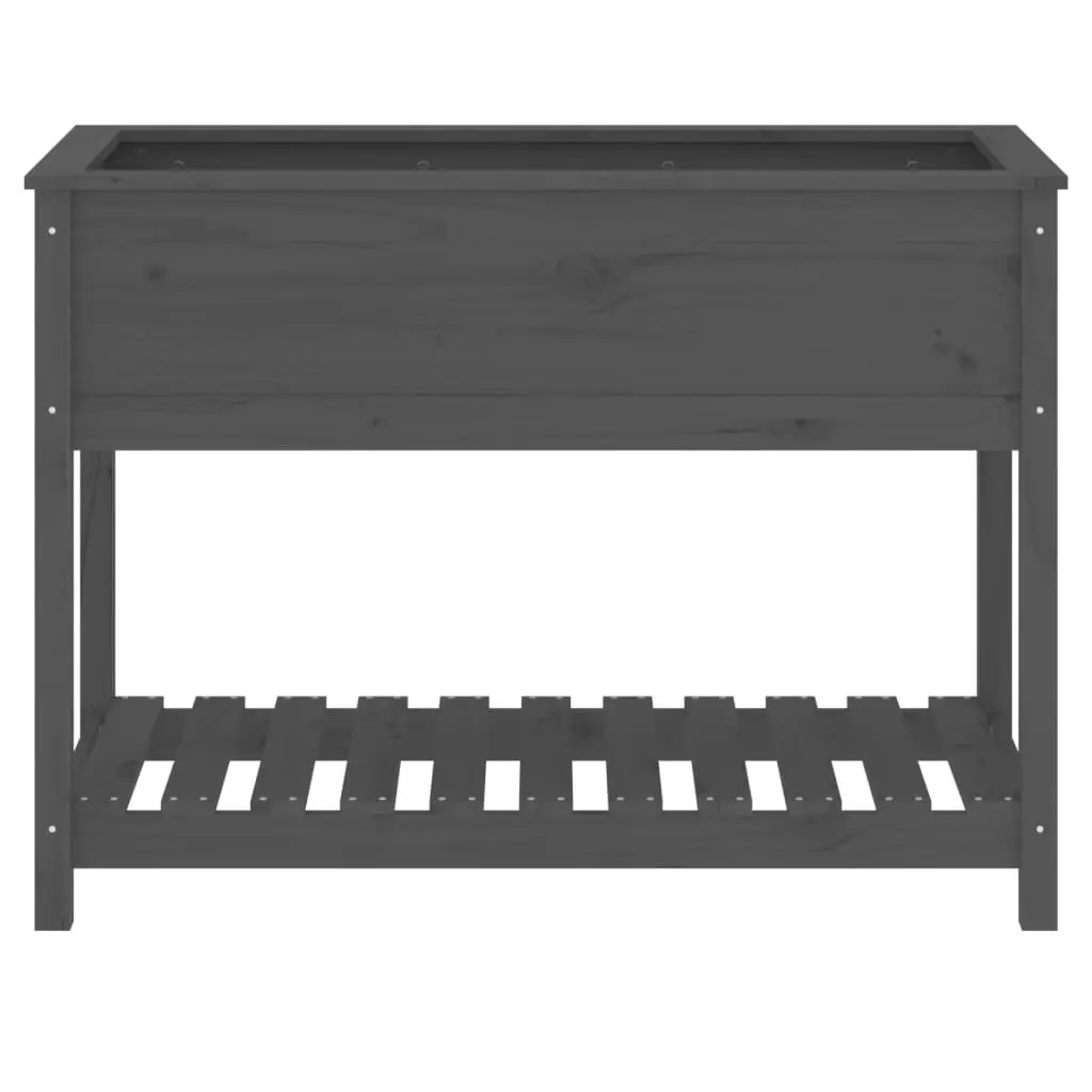 Wooden Planter Raised Ergonomic Grey 111.5cm W x 54cm D x 81cm H