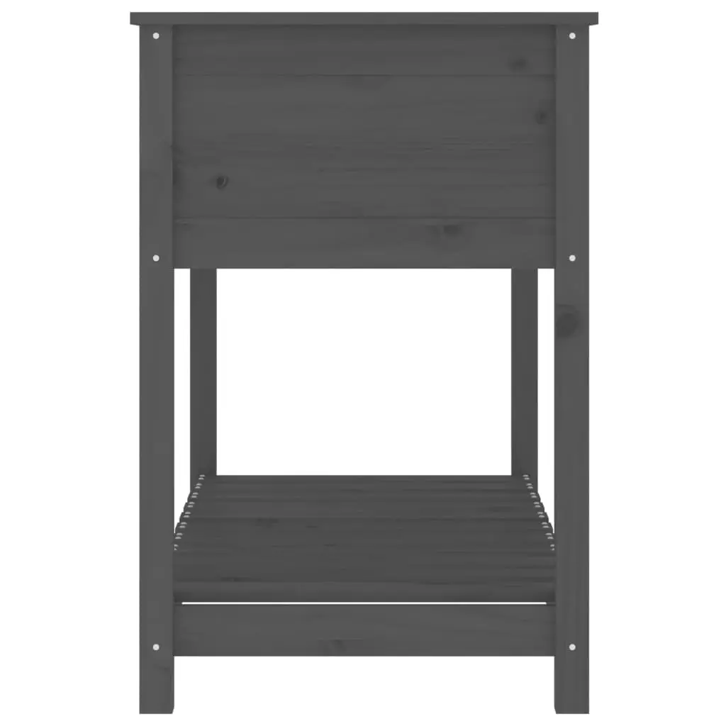 Wooden Planter Raised Ergonomic Grey 111.5cm W x 54cm D x 81cm H