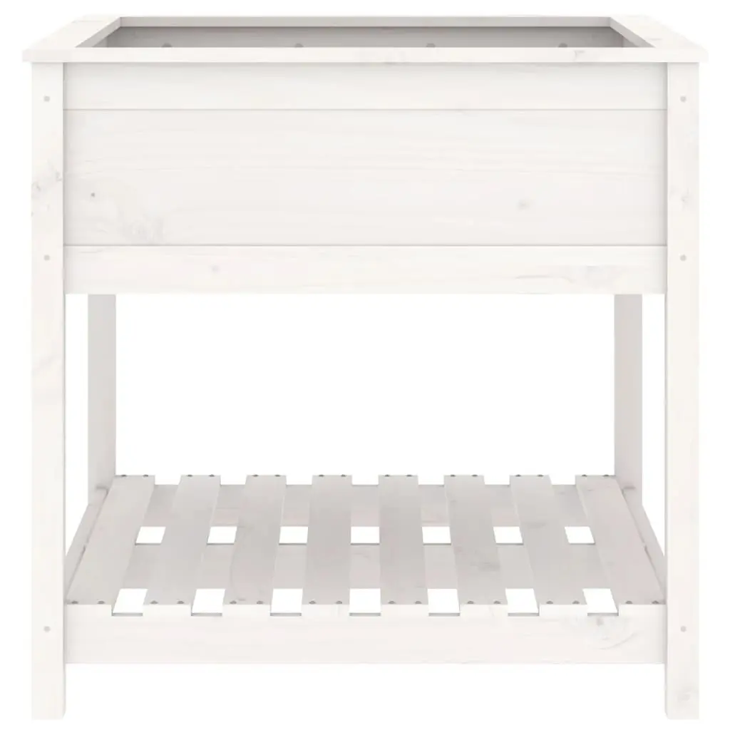Wooden Planter with Shelf