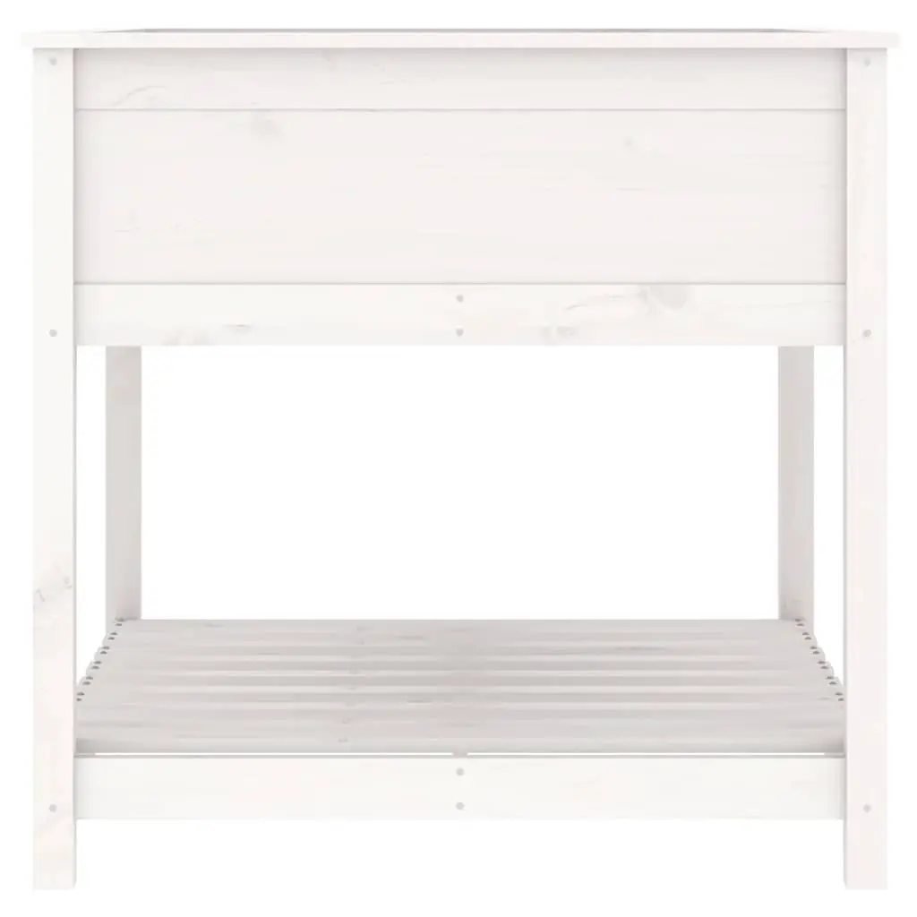 Wooden Planter with Shelf