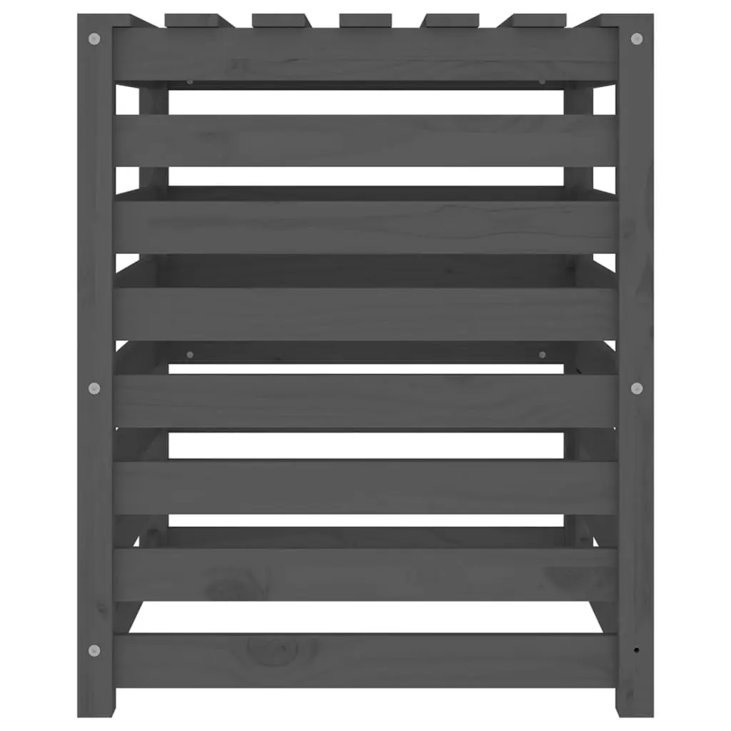 Wooden Composter Bin Large Capacity Grey 63.5cm
