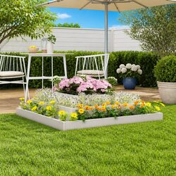 Your New Wooden Planter Box 110x110x27cm in White