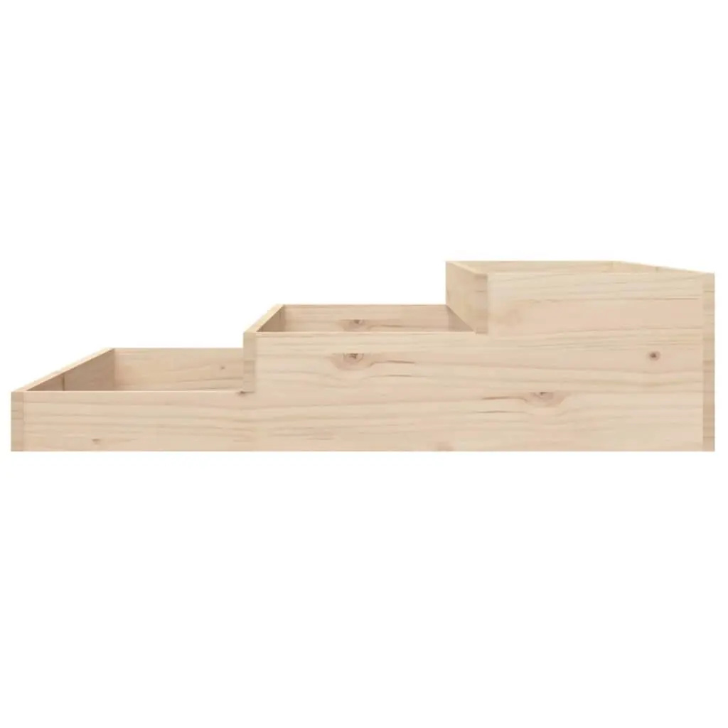 Wooden Planter Box 107x107x27 cm in Solid Pine