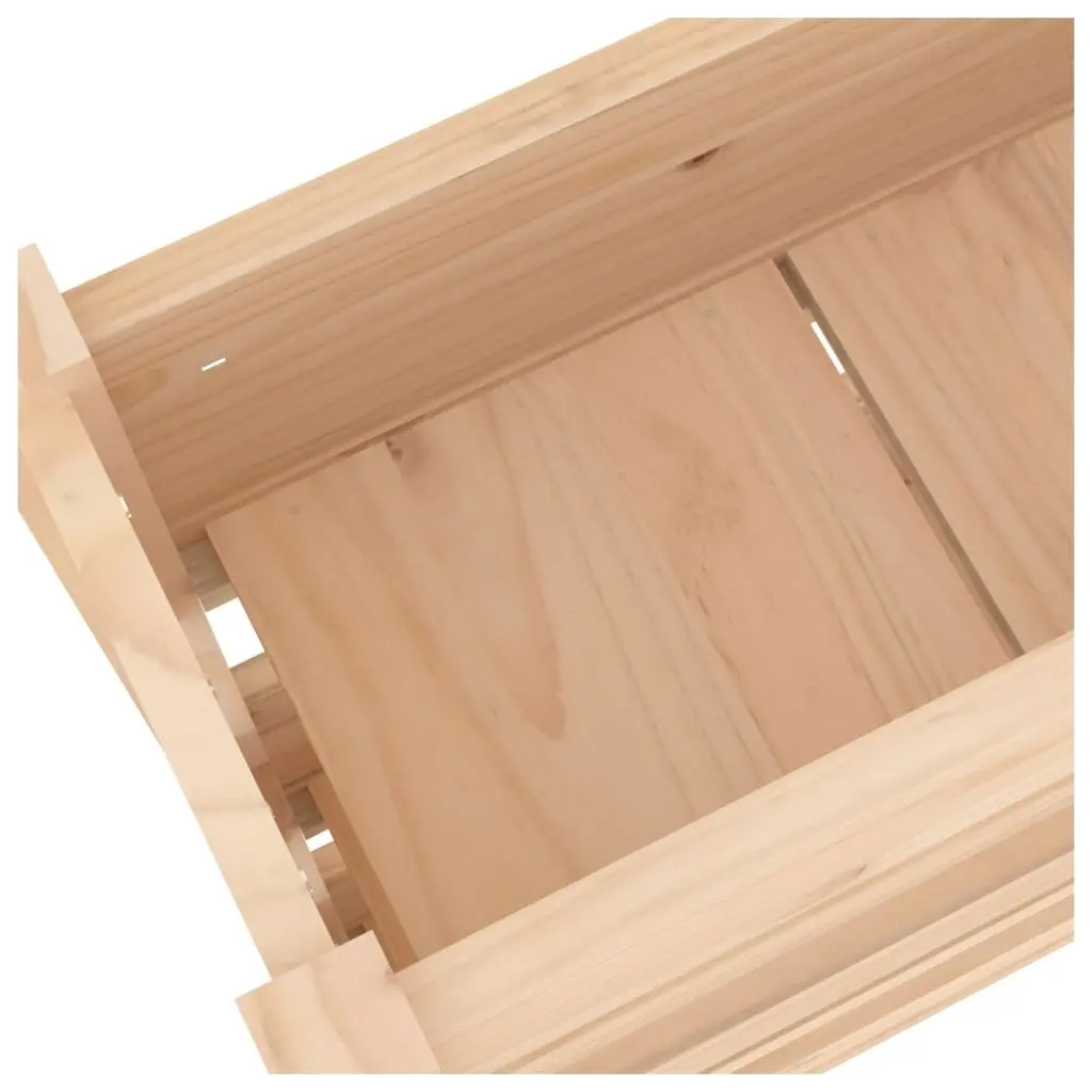 Planter Box 77x25x104.5cm Raised Garden Bed 3 Flower Boxes Solid Pine Wood