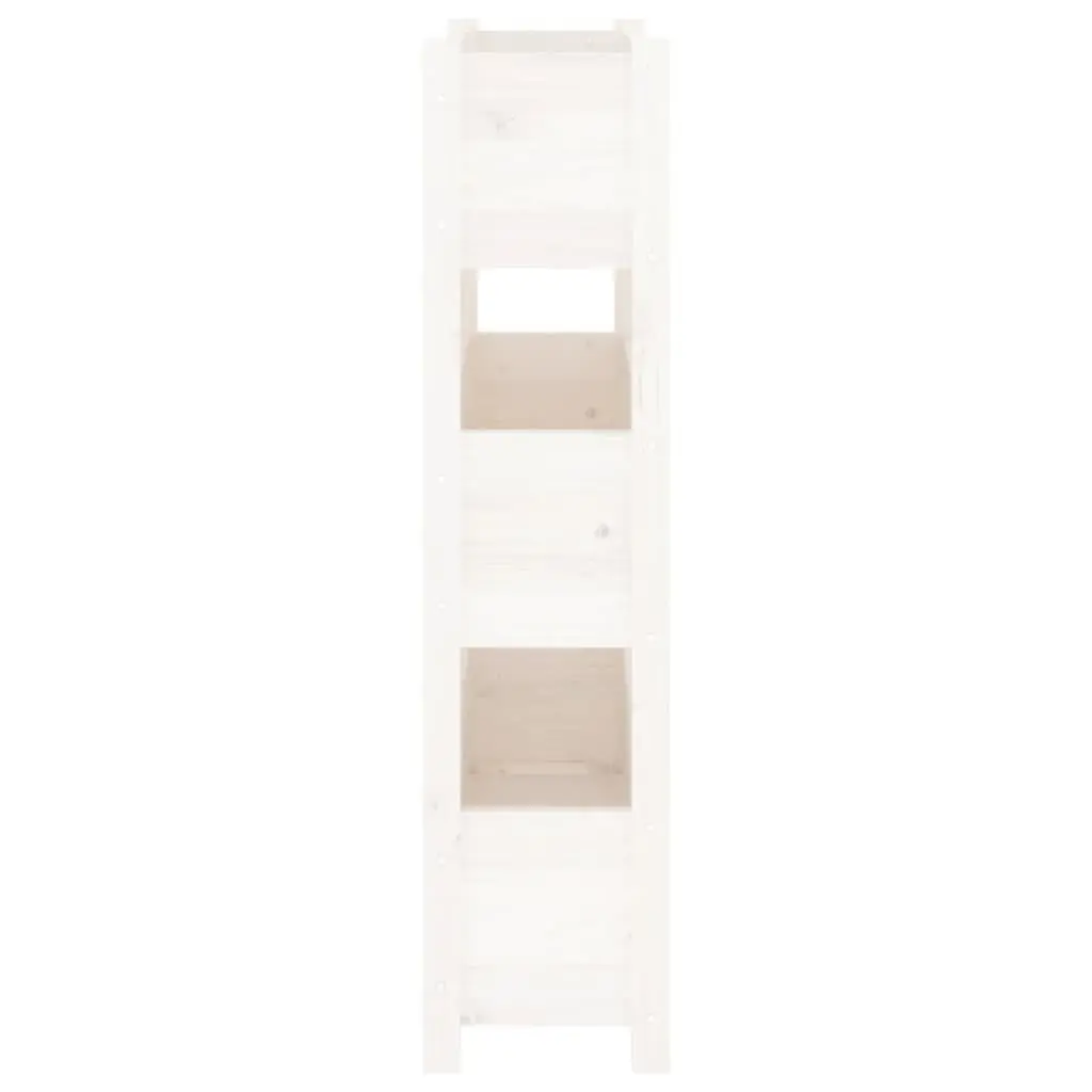 White Wooden Planter Box