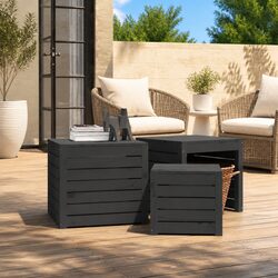 Friendly 3-Piece Garden Storage Box Set for Your Patio